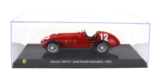 Edicola Ferrari F1  375 N 12 Season951 Jose Froilan Gonzalez - Con Vetrina - With Showcase 1:24 Red