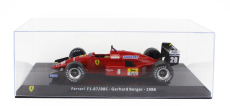 Edicola Ferrari F1  87/88c N 28 Season 1988 Gerard Berger - Con Vetrina - With Showcase 1:24 Červená Černá