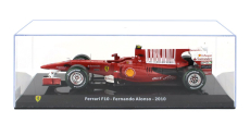 Edicola Ferrari F1  F10 N 8 Season 2010 Fernando Alonso - Con Vetrina - With Showcase 1:24 F-1 Červená S Bílou