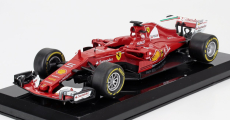 Edicola Ferrari F1  Sf70h N 5 Season 2017 Sebastian Vettel - Blister Box 1:24 Červená Bílá