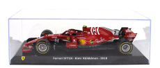 Edicola Ferrari F1  Sf71h N 7 Season 2018 Kimi Raikkonen - Con Vetrina - With Showcase 1:24 Red