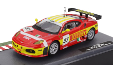 Edicola Ferrari F430gt 4.0l V8 Team Bms Scuderia Italia N 97 2nd Lmgt2 Class 24h Le Mans 2008 Matteo Malucelli - Paolo Ruberti - Fabio Babini 1:43 Červená Žlutá