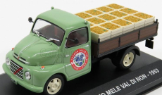 Edicola Fiat 615n Truck Consorzio Mele Val Di Non 1953 1:43 Zelená Hnědá