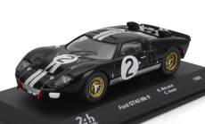 Edicola Ford usa Gt40 Mkii 7.0l V8 Team Shelby American Inc. N 2 Winner 24h Le Mans 1966 Bruce Mclaren - Chris Amon 1:43 Černá Bílá