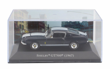 Edicola Ford usa Mustang Shelby Gt500 Coupe 1967 - Con Vetrina - With Showcase 1:43 Modrá Bílá