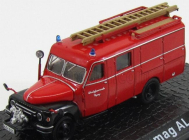 Edicola Hanomag Lf8 Al 28 Truck Werksfeuerwehr Toging Fire Engine 1958 1:72 Červená Černá