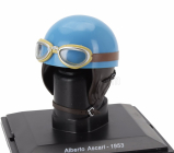 Edicola Helmet F1  Casco Helmet Alberto Ascari 500 F2 Team Ferrari World Champion Season 1953 1:5 Světle Modrá