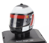 Edicola Helmet F1  Casco Helmet Gerhard Berger  412 T1b Team Ferrari Season 1994 1:5 Černá Červená Bílá