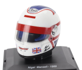 Edicola Helmet F1  Casco Helmet Nigel Mansell 640 F1-89 Team Ferrari Season 1989 1:5 Bílá Modrá Červená