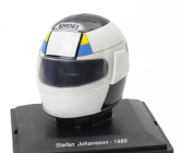 Edicola Helmet F1  Casco Helmet Stefan Johansson F1/86 Team Ferrari Season 1986 1:5 Bílá Zelená Černá