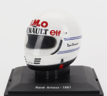 Edicola Helmet F1  Casco - Renault Re20b N 16 Season 1981 Rene Arnoux 1:5 Bílá