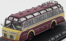 Edicola Henschel Hs100n Autobus 1953 - Damage Display Box 1:72 Bordeaux Cream