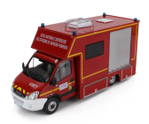 Edicola Iveco fiat Daily Van Vehicule D'intervention Risques Technologiques Fire Engine 2014 1:43 Červená Bílá Stříbrná