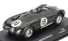 Edicola Jaguar Xk120 C-type Spider 3.4l Team Jaguar Cars Ltd N 18 Winner 24h Le Mans 1953 Tony Rolt - Duncan Hamilton 1:43 Zelená