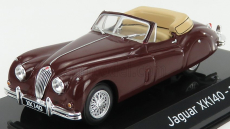 Edicola Jaguar Xk140 Cabriolet 1954 - Con Vetrina - With Showcase 1:43 Bordeaux