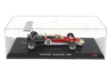 Edicola Lotus F1  Type 49b N 10 World Champion Season 1968 Graham Hill - Con Vetrina - With Showcase 1:24 Červená Bílá Zlatá