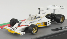 Edicola Mclaren F1  M23 Ford N 33 Season 1974 Mike Hailwood 1:43 Bílá Žlutá