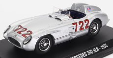 Edicola Mercedes benz 300 Slr Spider N 722 Winner Mille Miglia 1955 Stirling Moss - Denis Jenkinson 1:43 Silver