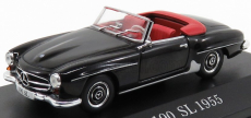 Edicola Mercedes benz Sl-class 190sl Spider Cabriolet (w121) 1955 1:43 Black