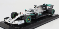 Edicola Mercedes gp F1  W10 Eq Power+ Team Amg Petronas Motorsport World Champion N 44 German Gp 2019 Lewis Hamilton - Damage Blister Box 1:24 Bílá Stříbrná Černá