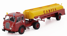 Edicola Pegaso Mofletes Diesel Tanker Truck Campsa Fuel 1949 - Without Card Box 1:43 Červená Žlutá