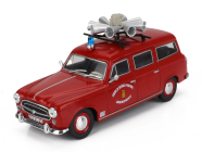 Edicola Peugeot 403 Sw Station Wagon Fire Engine Centre De Secours Principal Annonay 1969 1:43 Red