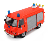 Edicola Peugeot J9 Van Vehicule De Secours Roiter Fire Engine 1982 1:43 Oranžová Fluo Stříbrná