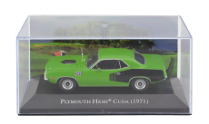 Edicola Plymouth Hemi Cuda Coupe 1971 - Con Vetrina - With Showcase 1:43 Zelená Černá