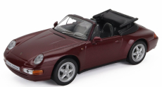 Edicola Porsche 911 993 Carrera Cabriolet 1995 1:43 Red Met