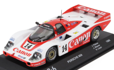 Edicola Porsche 956 2.6l Twin Turbo Team Richard Lloyd Racing N 14 2nd 24h Le Mans 1985 Jonathan Palmer - James Weaver - Richard Lloyd 1:43 Bílá Červená