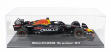 Edicola Red bull F1  Rb18 Team Oracle Red Bull Racing N 1 World Champion Season 2022 Max Verstappen - Con Vetrina - With Showcase 1:24 Matná Modrá Žlutá Červená