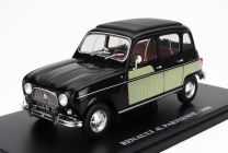 Edicola Renault R4l Parisienne 1966 - Con Vetrina - With Showcase 1:24 Černá Zelená