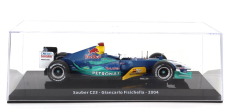 Edicola Sauber F1  C23 Petronas N 11 Season 2004 Giancarlo Fisichella - Con Vetrina - With Showcase 1:24 Modrá Zelená