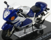 Edicola Suzuki Gsx1300r Hayabusa - Damage Display Box 1:24 Modrá Met Stříbrná