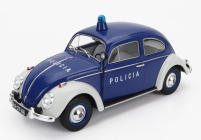 Edicola Volkswagen Beetle Kafer Maggiolino Portugal Policia Police 1974 1:24 Modrá Bílá