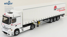 Eligor Mercedes benz Actros 5 1851 Truck Telonato Transactuel Transports 2018 1:43 Bílá