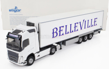 Eligor Volvo Fh4 500 Truck Semi-frigo Belleville Transports 2020 1:43 Bílá