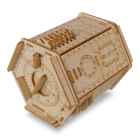 EscapeWelt 3D Dřevěná skládačka Secret Treasure Box složená