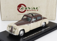 Esval model Delage D6-3l Autobineau Sedan Open Roof 1948 1:43 Béžově Hnědá