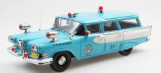 Esval model Edsel Villager Police 1958 1:43 Světle Modrá Bílá