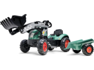 FALK - Šlapací traktor Farm Lander s nakladačem a vlečkou