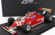 Gp-replicas Ferrari F1  126ck N 27 Winner Monaco Gp (with Pilot Figure) 1981 G.villeneuve - Con Vetrina - With Showcase 1:18 Red
