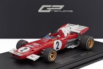 Gp-replicas Ferrari F1  312b2 N 2 Pole Position And Winner Dutch Zandvoort Gp 1971 Jacky Ickx - Con Vetrina - With Showcase 1:18 Červená Bílá