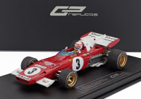 Gp-replicas Ferrari F1  312b2 N 3 3rd Dutch Zandvoort Gp (with Pilot Figure) 1971 Clay Regazzoni - Con Vetrina - With Showcase 1:18 Červená Bílá