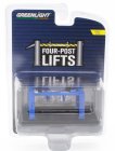 Greenlight Accessories Garage Set Officina - Ponte Sollevatore Auto - Four Post Lift 1:64 Blue