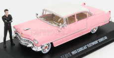 Greenlight Cadillac Fleetwood Series 60 With Figure 1955 - Personal Car Elvis Presley 1:43 Růžová Bílá