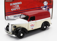 Greenlight Chevrolet Panel Truck Van Chevron 1939 1:24 Béžová Bílá Červená