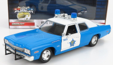 Greenlight Dodge Monaco City Of Chicago Police Department 1974 1:24 Světle Modrá Bílá