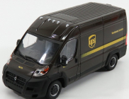 Greenlight Dodge Ram 2500 Promaster Van Cargo High Roof Ups Worldwide Service 2018 1:43 Brown