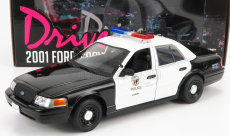 Greenlight Ford usa Crown Victoria Police Interceptor Los Angeles Department 1992 - Drive 1:24 Černá Bílá